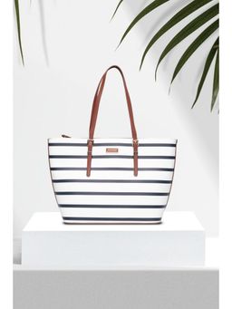 Van Heusen - Women White Stripe Casual Handbag