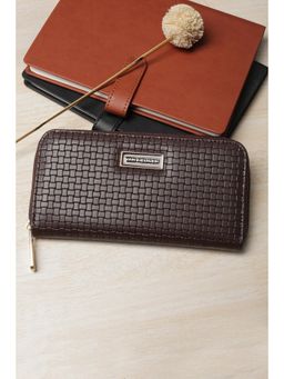 Van Heusen - Women Brown Textured Casual Wallet