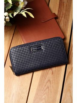 Van Heusen - Women Navy Textured Casual Wallet