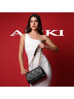 Akiki London - Chancery Flap Sling Bag - Black (M)