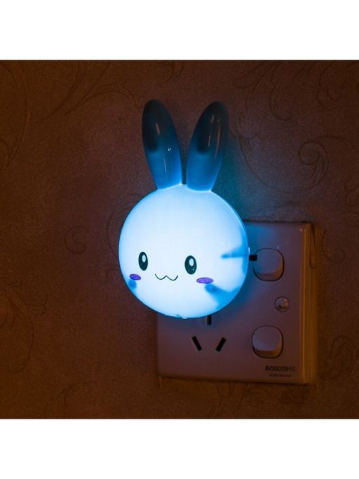 Chocozone Plug in LED Rabbit Night Wall Lamp for Bedroom Night Light for Kids Room