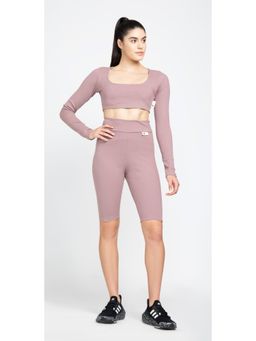 adidas - W Sl Rib Cro Ls Brown Walking T-shirts