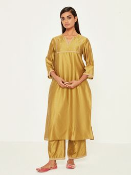 Ancestry - Gold Embroidered Kurta