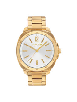 Coach - Kitt Qtz Basic Gold White Round Dial Womens Watch (14504478) (M)