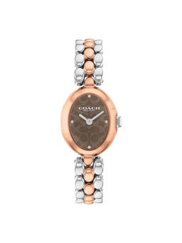 Coach - Sammy Qtz Basic Brown Oval Dial Womens Watch (14504542) (M)