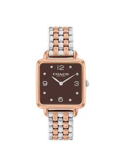 Coach - Cass Qtz Basic Slim Coffee Brown Square Dial Womens Watch (14504543) (M)