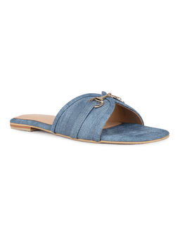 Inc.5 - Women Blue Casual Solid Open Toe Flats