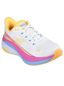 SKECHERS - Women MAX CUSHIONING PROPULSION White Lace Up Running Shoes