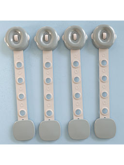BAYBEE - Grey Baby Safety Lock Door Stopper Proofing Products