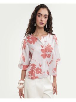 RAREISM - Floral Peach Women Top