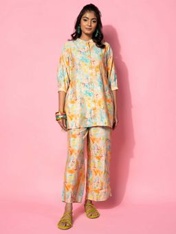 Libas - Multi Silk Printed Co-Ord (Set of 2)