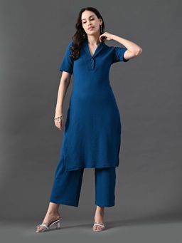 MYSHKA - Blue Kurta and Pant (Set of 2)