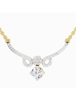 Sparkles - Lab Grown Diamond 1.09 Carat Graceful Drop Pendant Necklace for Women, 14K Yellow Gold