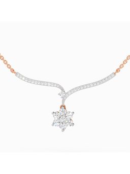 Sparkles - Lab Grown Diamond 1.15 Carat Star Lit Pendant Necklace for Women, 14K Rose Gold