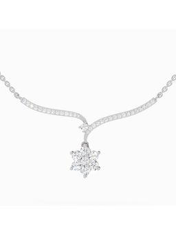 Sparkles - Lab Grown Diamond 1.15 Carat Star Lit Pendant Necklace for Women, 14K White Gold