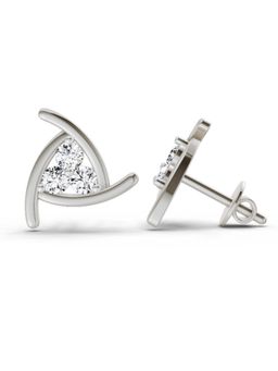 Sparkles - Lab Grown Diamond 0.35 Carat Round Fashion Stud Earrings for Women, 14K White Gold