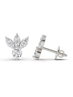 Sparkles - Lab Grown Diamond 0.43 Carat Round Stud Earrings for Women, 14K White Gold