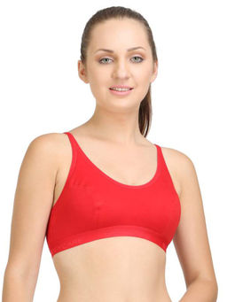 Bodycare - Sports Bra In Peach-Pink-Red Color (Pack of 3)