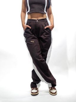 RISING AMONG - Dune Pocket Brown Solid Pants