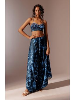 Advait - Nysa Fisherman Floral Blue Top with Pant