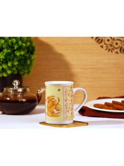Premsons - Ceramic Coffee Mug Teddy Bear Print Holding Mail Daily Use (Round)