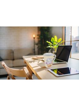 Premsons - Ceramic Coffee Mug Teddy Bear with Dog Print Perfect for Daily Use (Concave)