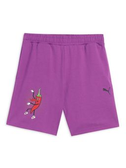 Puma - Ess Graphics Boys Purple Shorts