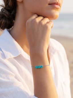 GIVA - 925 Silver Ceto Adjustable Bracelet