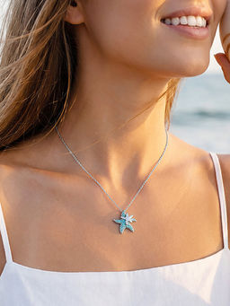 GIVA - 925 Silver Melia Necklace