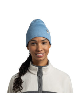 Buff - Unisex Blue Knitted Beanie