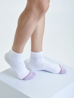 Mint & Oak - Men Sports Terry Socks - White