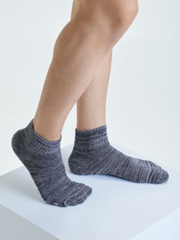 Mint & Oak - Men Sports Terry Socks - Grey Melange