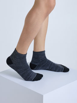 Mint & Oak - Men Sports Terry Socks - Grey Melange
