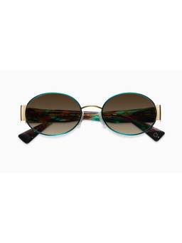 Etnia Barcelona - BRENDA Acetate Oval Brown Sunglasses For Unisex-4BRENDA53SGRGD (53)