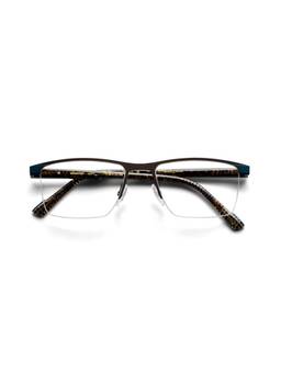 Etnia Barcelona - MUNSTER Metal Rectangle Brown Eyeglass Frames For Unisex-4MUNSTE54OBRPT (54)