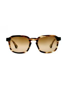 Etnia Barcelona - Abbey Metal Square Brown Sunglasses for Women-5ABBEY52SHVGR (52)