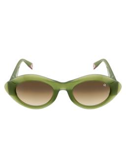 Etnia Barcelona - Ampat Acetate Oval Green Sunglasses for Women-5AMPAT50SGR (50)