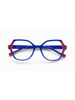 Etnia Barcelona - Anaka Acetate Hexagon Blue Eyeglass Frames for Unisex-5ANAKA53OBLFU (53)