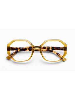 Etnia Barcelona - Anemona Acetate Hexagon Yellow Eyeglass Frames for Unisex-5ANEMON52OYWHV (52)
