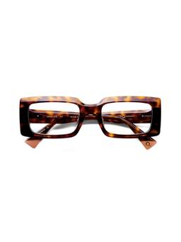 Etnia Barcelona - Arrecife Acetate Rectangle Brown Eyeglass Frames for Unisex-5ARRECI52OHV (52)