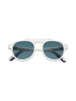 Etnia Barcelona - BIG SUR Acetate Round Blue Sunglasses For Unisex-5BIGSL52SWH (52)