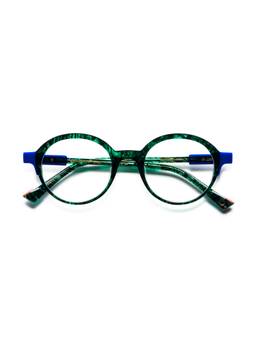 Etnia Barcelona - BONAPARTE Acetate Round Green Eyeglass Frames For Unisex-5BONAPA47OGRBL (47)