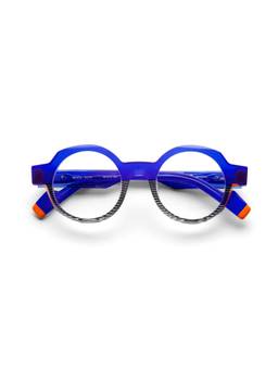 Etnia Barcelona - BRUCE Acetate Round Blue Eyeglass Frames For Unisex-5BRUCE46OBLOG (46)