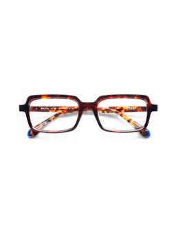 Etnia Barcelona - BRUTAL NO.29 Acetate Rectangle Brown Eyeglass Frames For Unisex-5BRUT2953OHV (53)