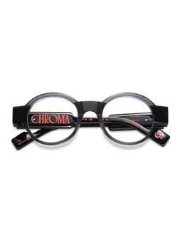 Etnia Barcelona - CHROMA - NO10 Acetate Round Black Eyeglass Frames For Unisex-5CHR01047OBK (47)