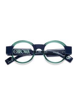 Etnia Barcelona - CHROMA - NO10 Acetate Round Green Eyeglass Frames For Unisex-5CHR01047ODGDB (47)