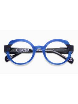 Etnia Barcelona - CHROMA - NO01 Acetate Round Blue Eyeglass Frames For Unisex-5CHRO0149OBLDB (49)