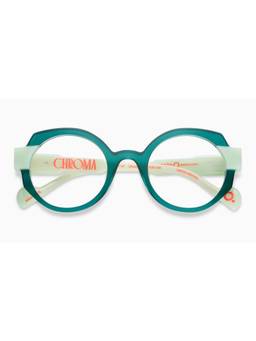 Etnia Barcelona - CHROMA - NO01 Acetate Round Green Eyeglass Frames For Unisex-5CHRO0149ODGGR (49)
