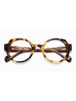Etnia Barcelona - CHROMA - NO01 Acetate Round Brown Eyeglass Frames For Unisex-5CHRO0149OHV (49)
