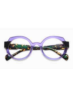Etnia Barcelona - CHROMA - NO01 Acetate Round Purple Eyeglass Frames For Unisex-5CHRO0149OPUHV (49)